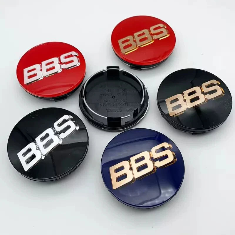 4Pcs 60/65mm Acrylic BBS Wheel Center Cap Wheels Tyre Car Wheel Center Cap Set Vehicles Automotive BBS wheel hub modification CM World
