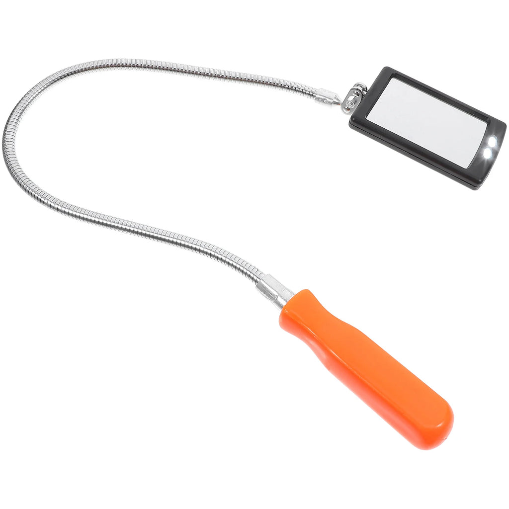 Inspection Mirror with LED Lighting and Bendable Design for Vehicle Maintenance Mechanic Repair Work Inspection Mirror CM World