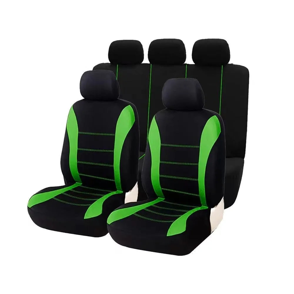 Universal Five-Seater Car Fabric Seat Covers with Stitching CM World