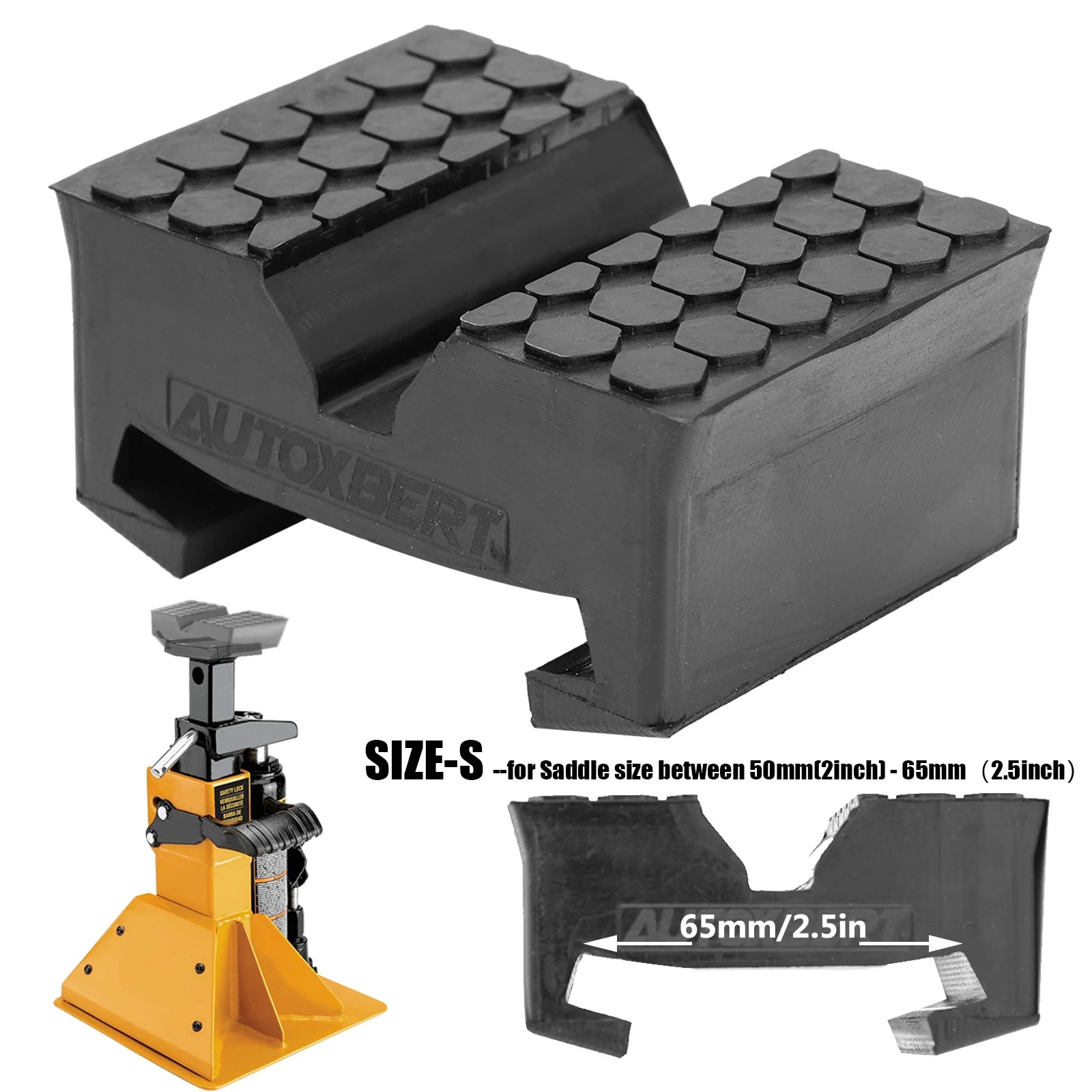 Car Rubber Slotted Jack Stand Pad Pad Bottle Lift Saddle Adapter Repair Tool Frame Stand Rail Pinch Weld Adaptor Rail Protector CM World