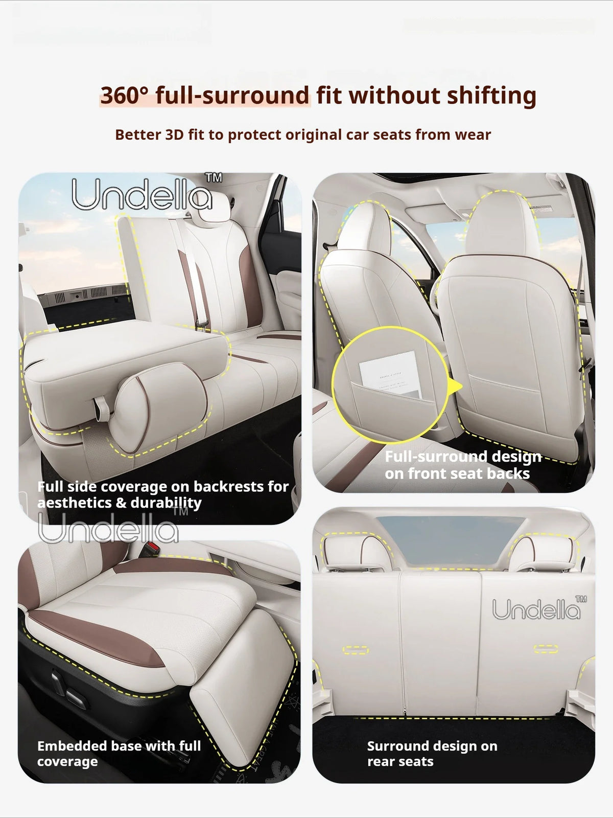 For GWM ORA 5 2026 2027 Car Custom Fit Seat Covers Full Covered with Set Front Back Row Full Set Cushions Accessories