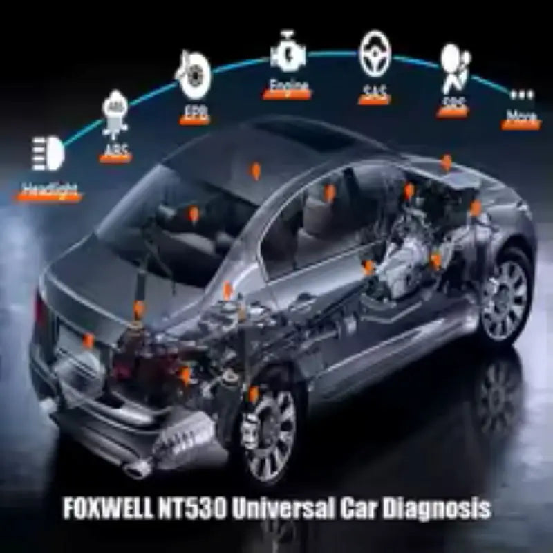 Foxwell NT530 PLUS Universal Car Diagnostic Tools Obd2 Scanner 2026 for Bmw Benz Nissan Porsche Ford Chrysler One Software Free Car Mobile World