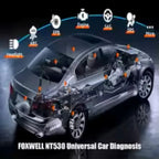 Foxwell NT530 PLUS Universal Car Diagnostic Tools Obd2 Scanner 2026 for Bmw Benz Nissan Porsche Ford Chrysler One Software Free Car Mobile World
