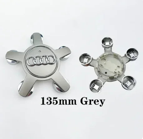Audi 4pcs 60mm 61mm 68mm 69mm 123mm Car Styling Wheel Center Cap Hub Covers Badge for Audi A3 A4 A5 A6 A7 A8 S4 S6 Sticker CM World