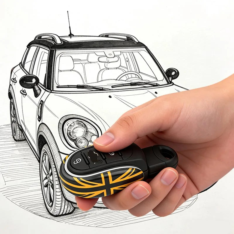Metal Car Key Modification Accessories For MINI Countryman F54 F55 F56 F60 Owner Gift CM World