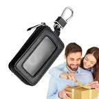 Leather Car Key Bag Unisex Key Protector KeyChain Multifunction Organizer Housekeeper Car Key Case Auto Remote Key Fob Pouch