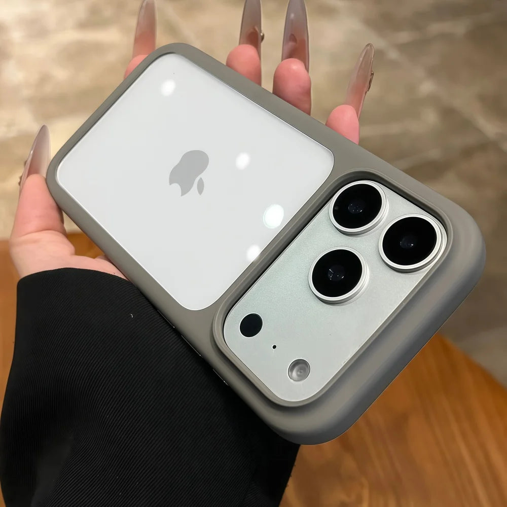 Intelligent Camera Touch Button Crystal Clear Phone Case for iPhone 17 Pro Max 17 Pro 17 Air Transparent Shockproof Cover Funda Car Mobile World