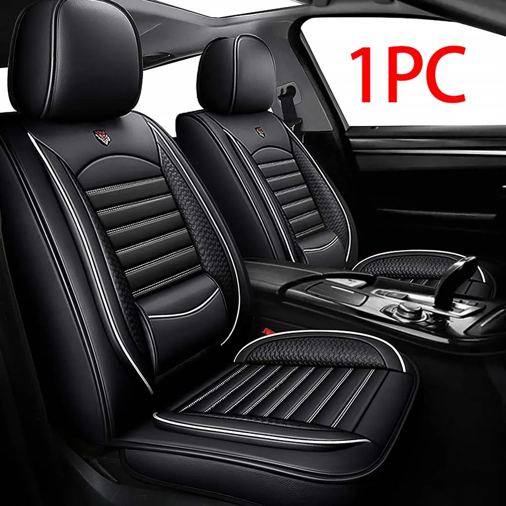 Universal Car Seat Covers for Most Sedans SUVs, Leather Waterproof Airbag Safe, Comfortable Breathable Easy-Clean, Best Gifts