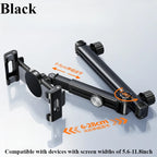 Hipacool Telescopic Car Phone Holder Tablet Seat Back Stand Headrest Adjustable Magneitc Car Tablet Bracket for Device 5.6-11.8“ CM World
