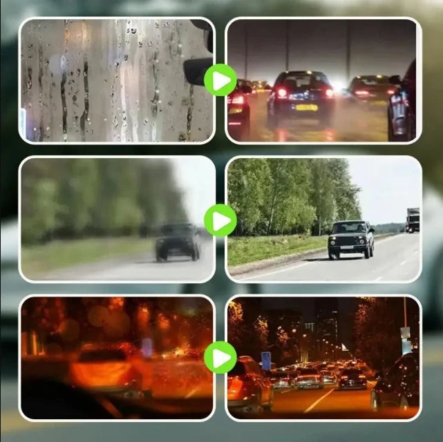 Automotive Glass Oil Film Cleaner, High Efficiency Polish Agent with Protective Finish