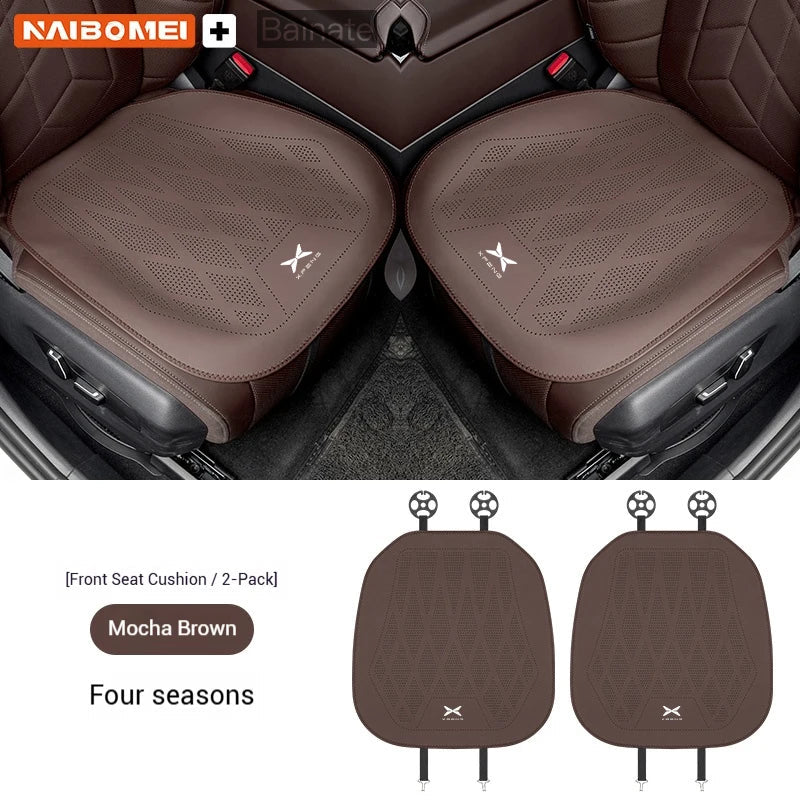 Car Seat Covers, For XPENG G6 P7 G9 MONA M03 G3 P5, Protective Covers Breathable Sweatproof, Four Seasons Leather Seat Cushion Car Mobile World