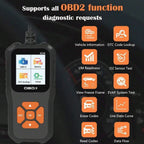 V318 OBD2 Scanner Color Screen Diagnostic Tool Multilingual Engine Fault Code Reader Battery Tester Full-Function Diagnostic Car Mobile World