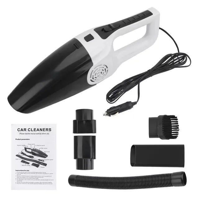 Portable Car Vacuum Cleaner High Suction Dry and Wet Dual-use  Vacuum Powerful Mini Vacuum Cleaner Suitable for Car Interiors CM World