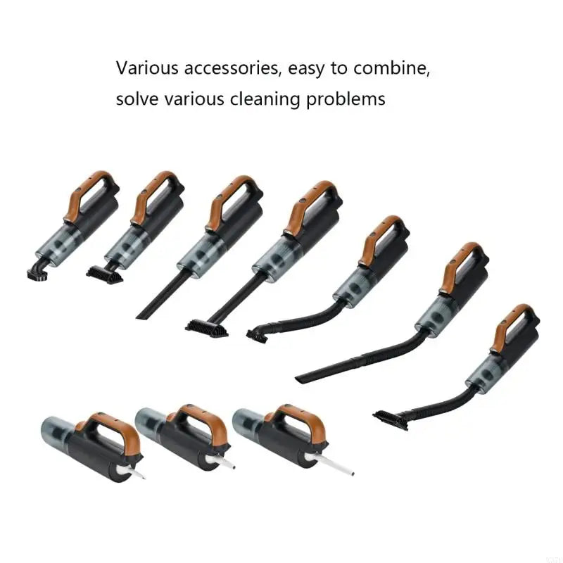 Rechargeable Car Vacuum Cleaner, Handheld Interior Cleaner for Seat Crevices, Dashboard Dust, Floor Mats, Trunk Debris and X37F Car Mobile World