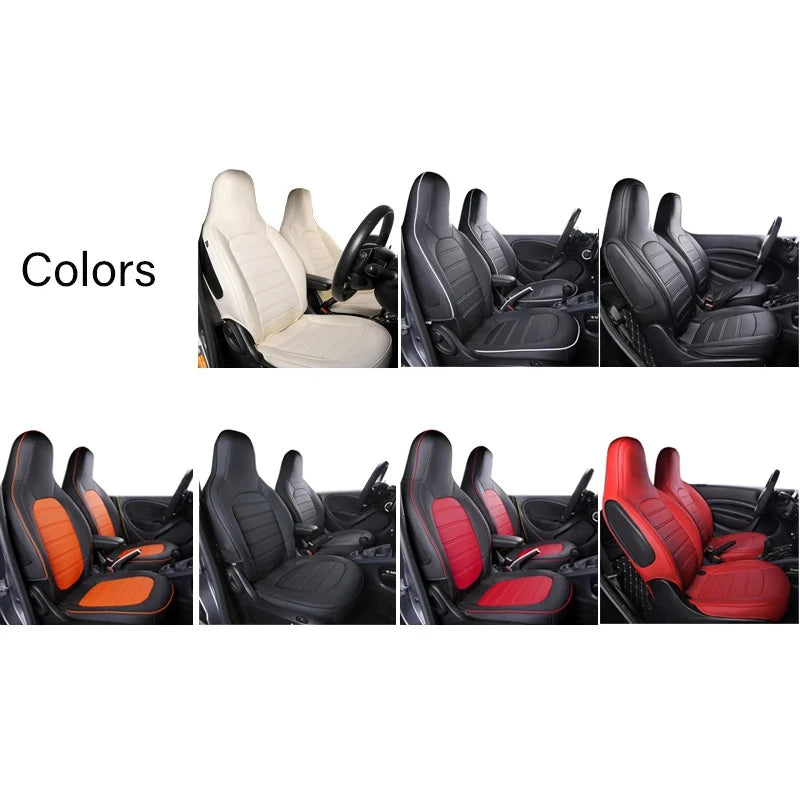 Custom For Smart 453 Fortwo 2015 - 2018 Car Seat Cover Four Seasons Breathable Cushion Decoration Interior Styling Accessories CM World