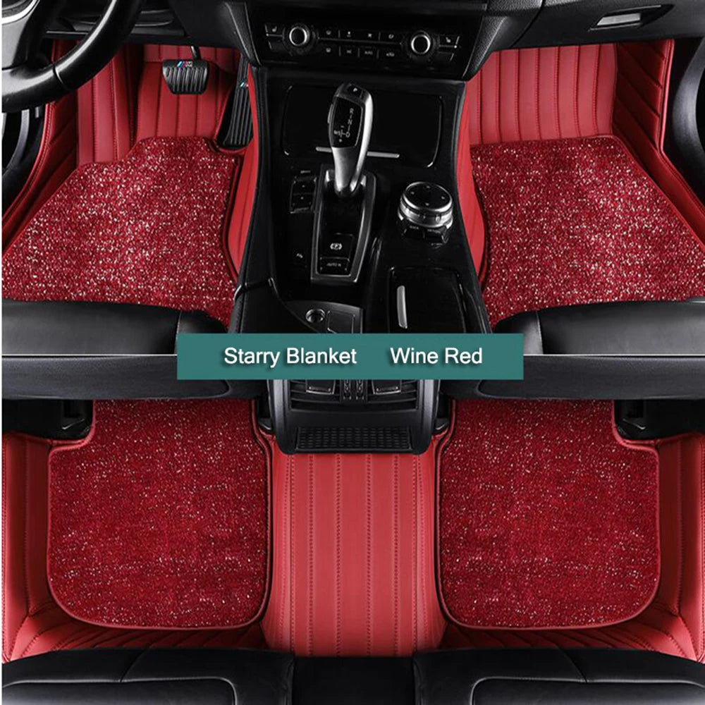 5D Custom Car Floor Mats For KIA Quoris K9 K900 Auto Carpets Double Layer Foot Coche Blanket