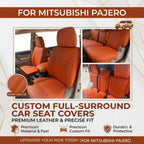 Custom Fit for Mitsubishi Pajero 2008 2009 2010 2011 2012 Truck Car Seat Covers 5 Seats Full Set Premium Synthetic Leather Car Mobile World