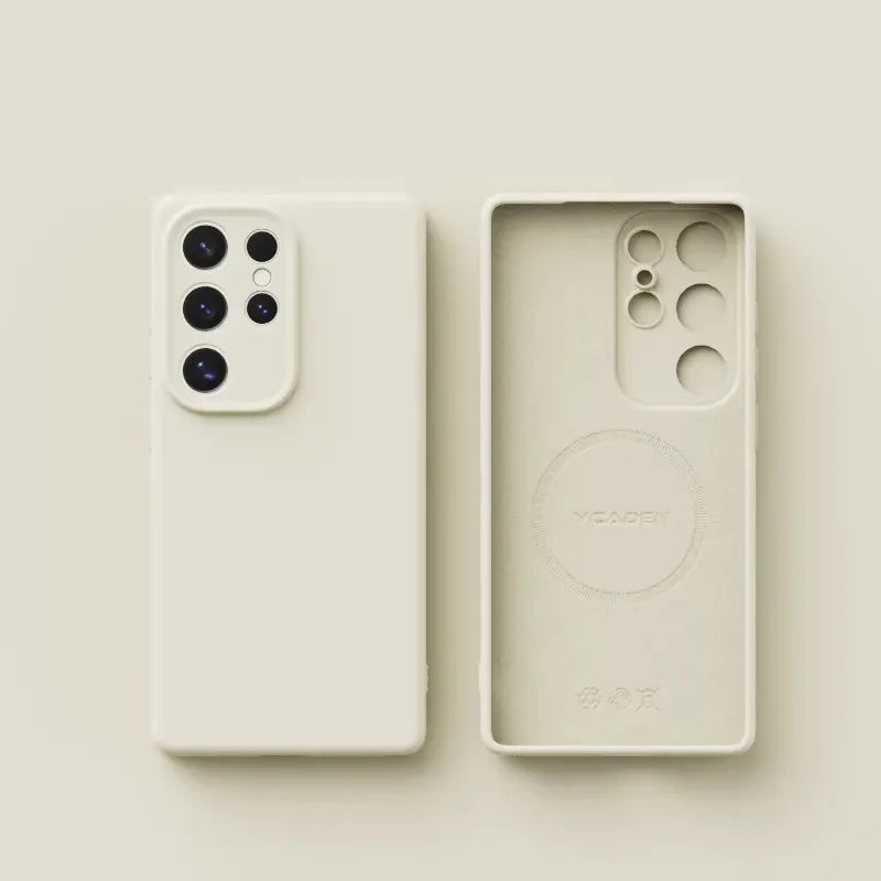 Original Liquid Silicone Magnetic Phone Case For Samsung Galaxy S26 S25 S24 S23 S 26 Ultra Plus Cases Wireless Charge Soft Cover Car Mobile World