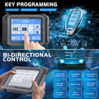 XTOOL D9S Automotive Diagnostic Tools OBD2 Scanner ECU Coding Topology Map Bi-Directional Key Programmer CANFD DOIP