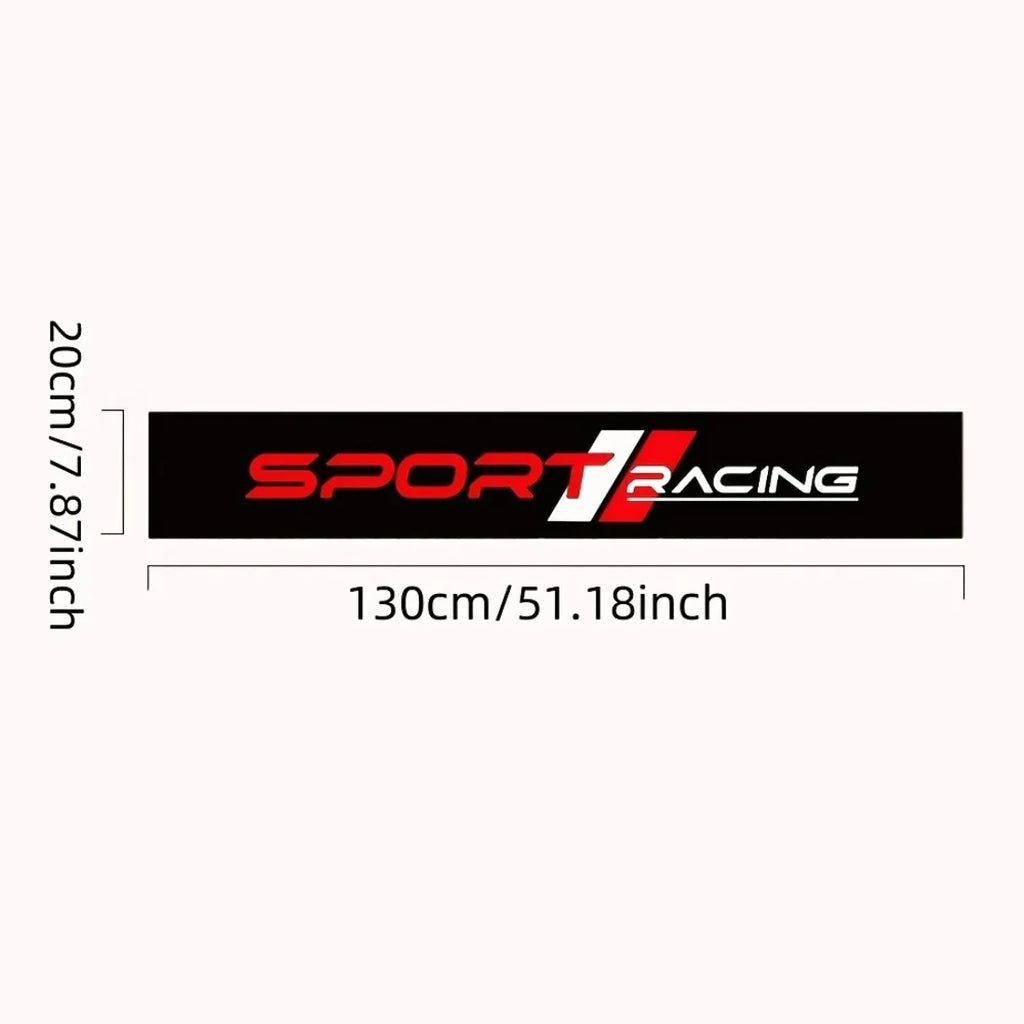 1pc SPORT RACING Car Windshield Decal Waterproof Vinyl Sticker for Car Truck Front Windshield Auto Body Racing Sport Decor