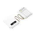 20000mAh Power Bank With Cable LED Digital Portable External Battery Pack for iPhone 16 15 Samsung Xiaomi Huawei Mini Powerbank