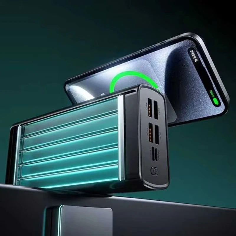 Oneplus 500000mAh Large Capacity PowerBank 140W Super Fast Charging Portable External Battery Powerbank for iphone Huawei Car Mobile World