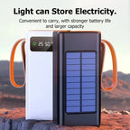 Lenovo 200000mAh Solar Jump Starter Big Capacity Built-in Cables External Battery LED Light For iPhone Huawei Xiaomi 2026