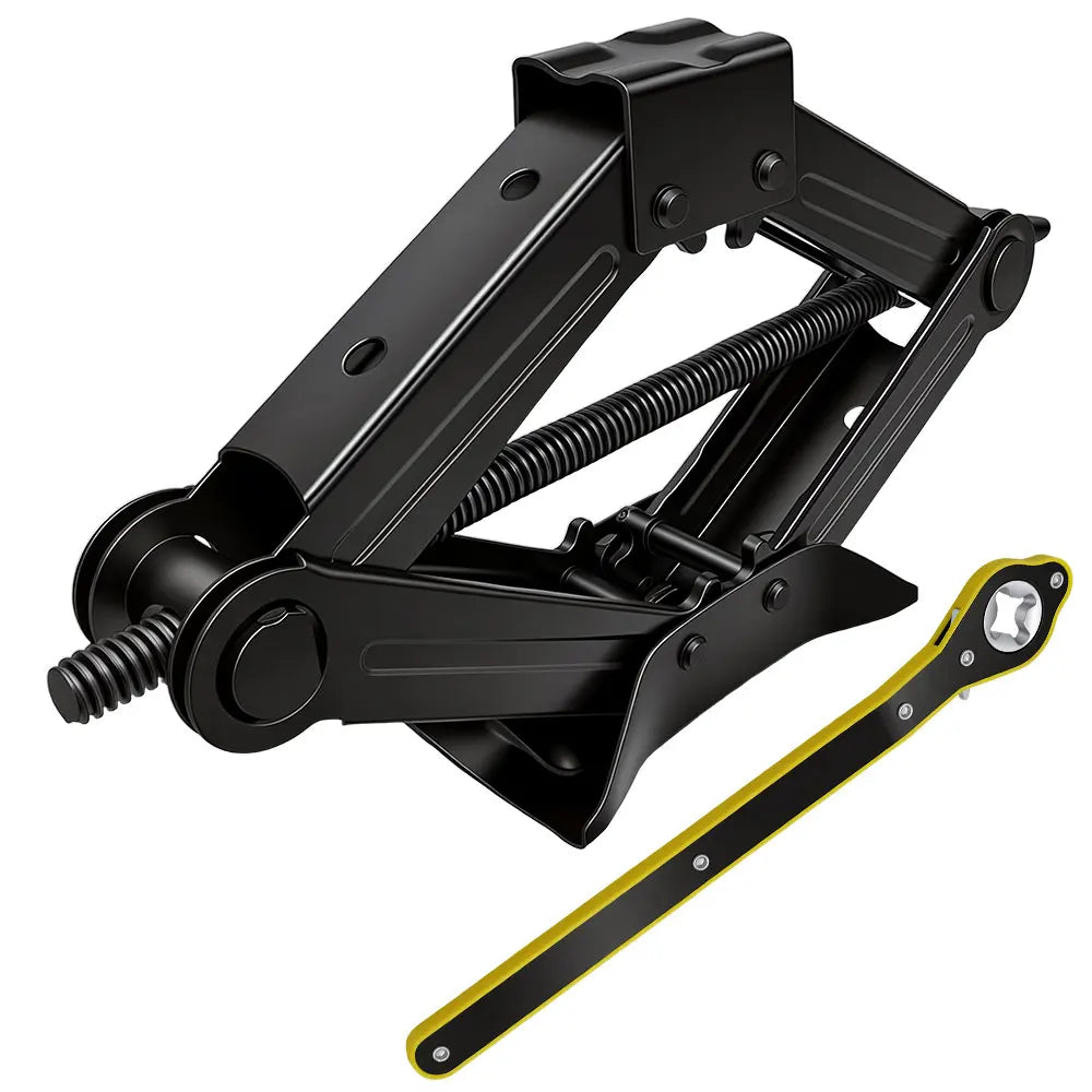 2.5T 1.5T Car Jacks 2 in 1 Manual Lift Jack Car Repair Tool Lifting Tool with Labor-saving Ratchet Wrench Foldable Jack for Car