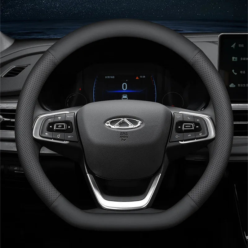 D Shape Car Steering Wheel Cover Breathable Anti Slip Ultra-thin Car Decoration Suitable 38cm Steering Wheel Cover Accessories