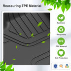 Smabee Left Drive for Xpeng Mona M03 2026 2027 Car Floor Mats Foot Pad  TPE Waterproof Interior Accessories Black