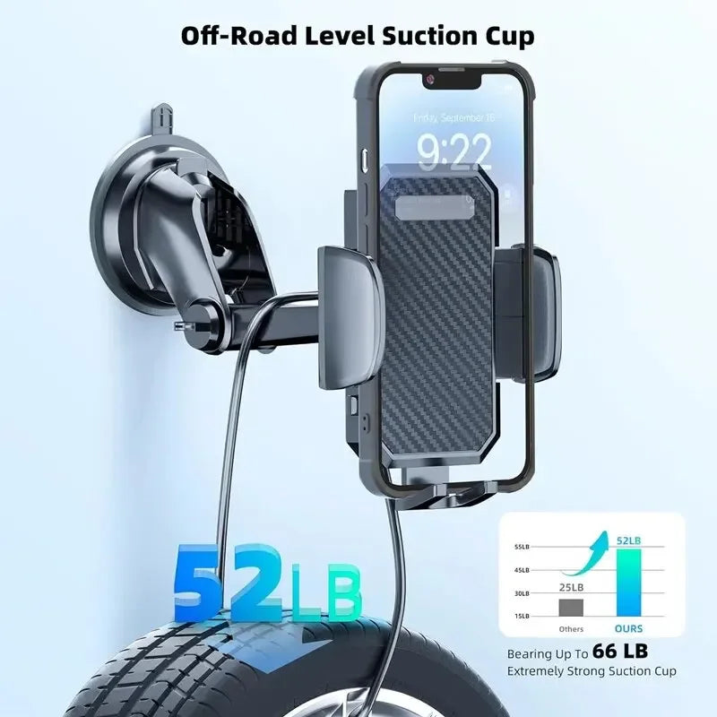 Universal Sucker Car Phone Holder 360° Windshield Car Dashboard Mount Mobile Cell GPS Navigation Support Bracket for Smartphones CM World