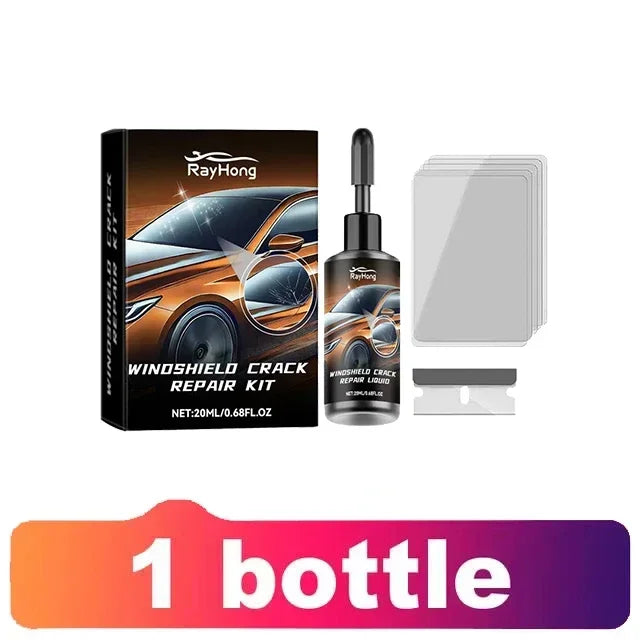Windshield crack repair fluid,car window repair resin kit,glass scratch repair tool,glass curing adhesive,crack maintenance tool CM World