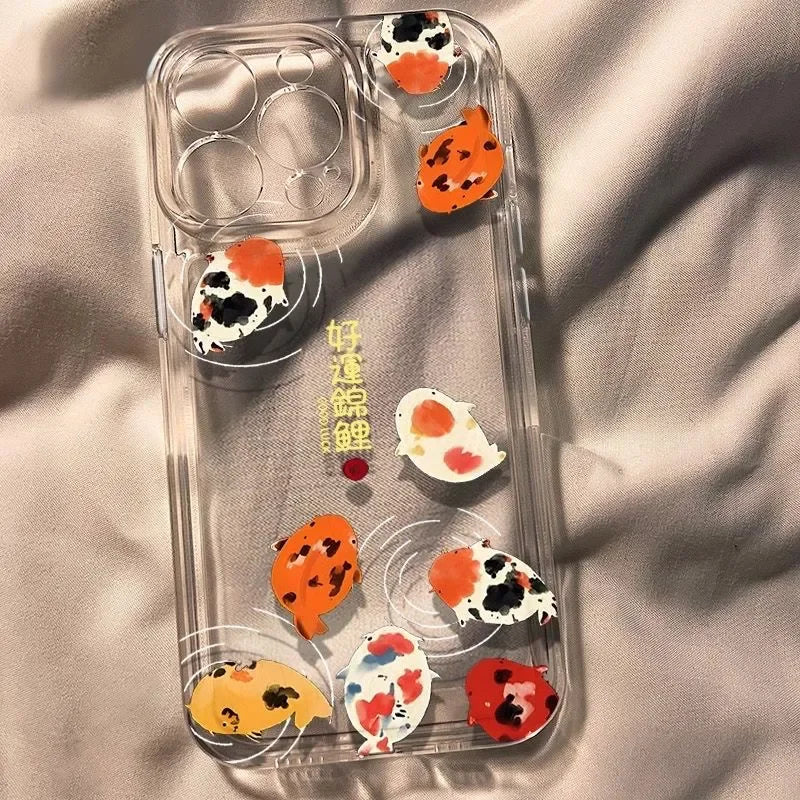 Koi Brings Good Luck Phone Case For Samsung Galaxy S26 S23 S24 S22 S25 Ultra Plus Cover For Galaxy S25+ S24+ S23+ S22+ Fundas