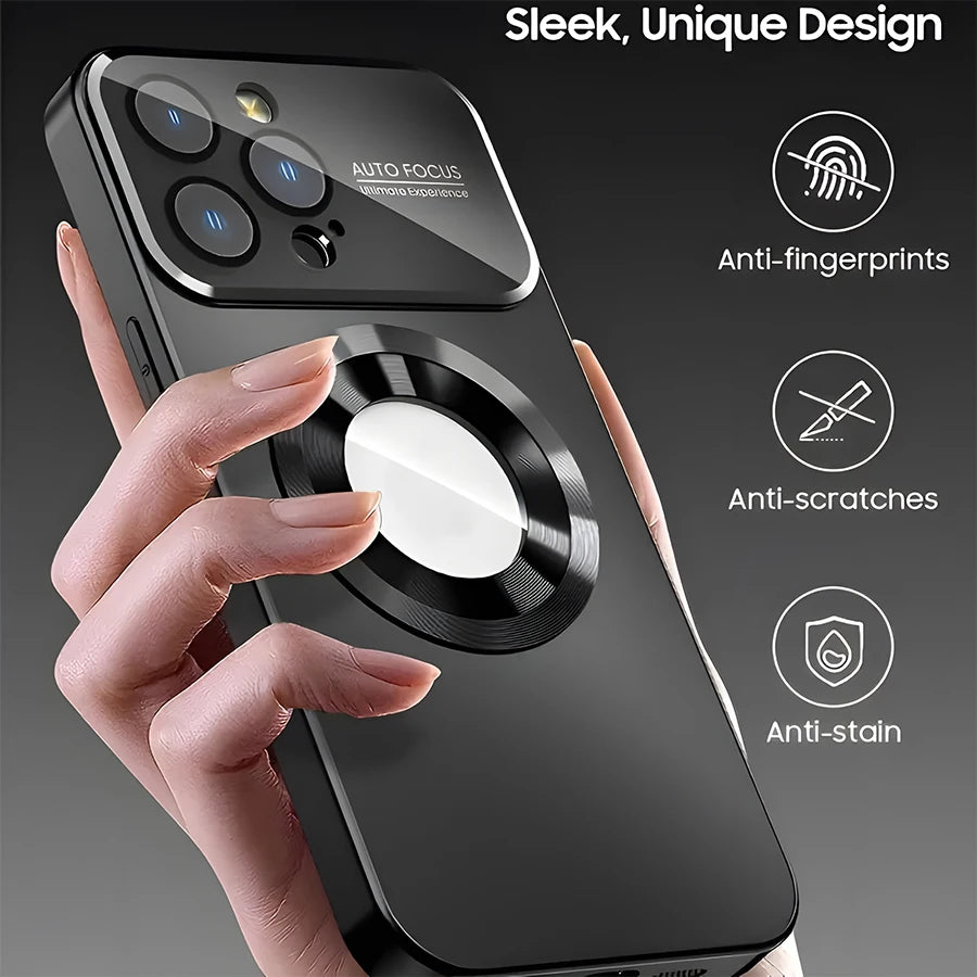 Phone Case - A New High-End Titanium Magnetic Wireless Charging Case Designed for Iphone 18,17,16,15,14,13,12 Pro/Pro Max/Air/Plus & Galaxy S22,S23,S24,S25,S26 Ultra