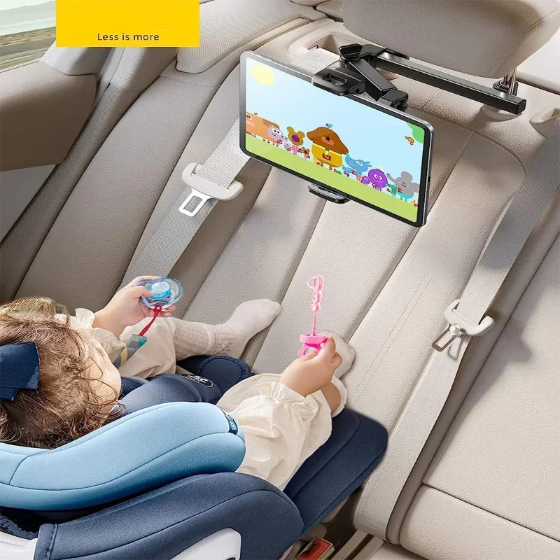 Telescopic Car Rear Pillow Phone Holder Tablet Rotating Holder Car Back Seat Stand Headrest Bracket Universal Holder Accessories CM World
