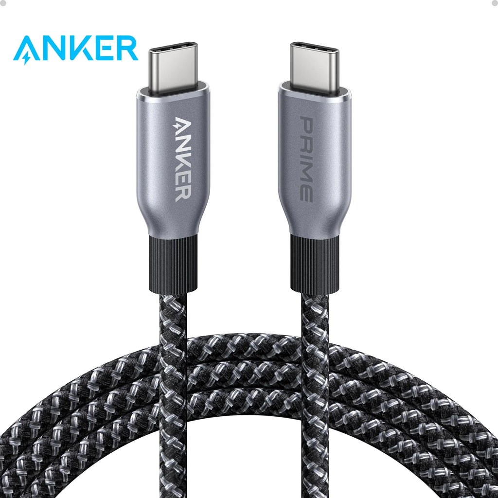 Anker Prime USB C to USB C Cable, 240W 3ft Fast Charging USB C Cable, Upcycled-Braided Nylon with 100-Year Bend Durability