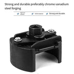 Universal Adjustable Two-Jaws Oil Filter Wrench 60-80mm Steel Remover Fuel Cast Black for Auto Car Motorcycle Maintenance Car Mobile World