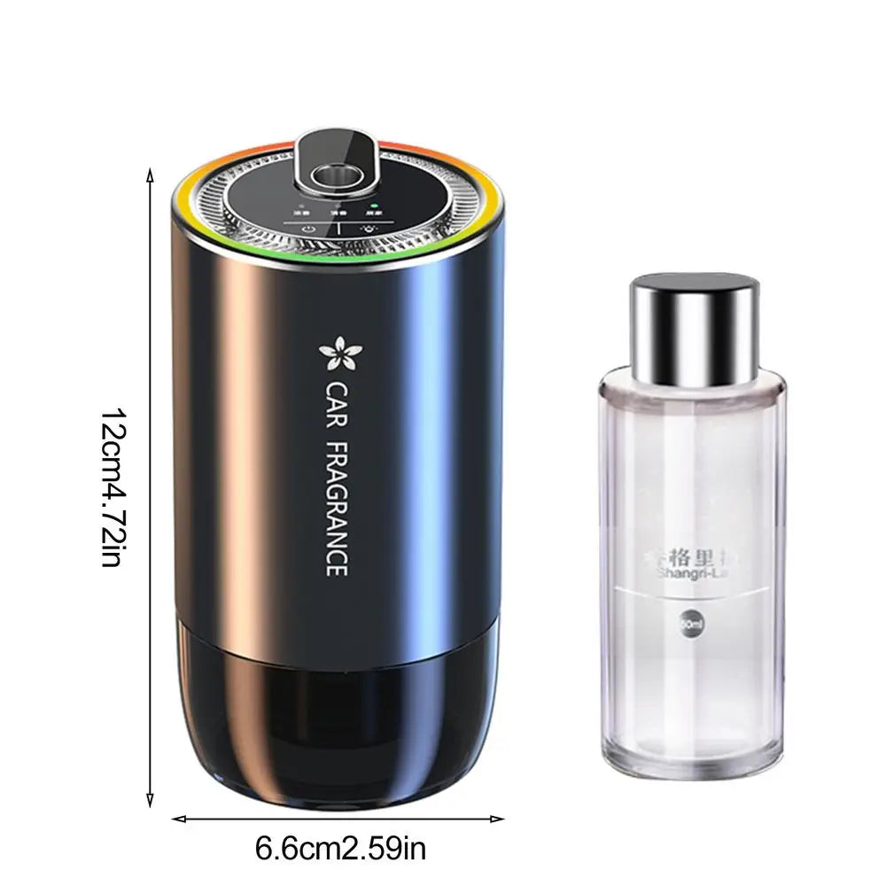 Car Air Refresher Intelligent Sensor Fragrance Oil Diffuser Auto Air Purifier with LED Light For Car Aroma Aromatherapy Diffuser