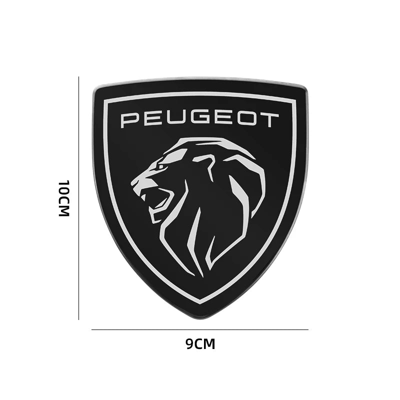 metal Car Front Hood Cover Sticker Rear Tail Emblem Decal for Peugeot 307 206 308 207 406 407 408 508 3008
