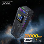 QOOVI 27000mAh Power Bank PD 140W Fast Charging Portable Battery Capacity Powerbank For iPhone Macbook Laptop Samsung Xiaomi Car Mobile World