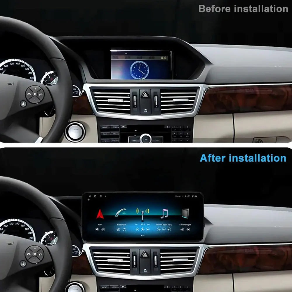 Wireless Carplay Car Radio Multimedia For Mercedes Benz E Class W212 2009 - 2016 QLED Screen 4G Android 15 Auto Accessories Ster CM World
