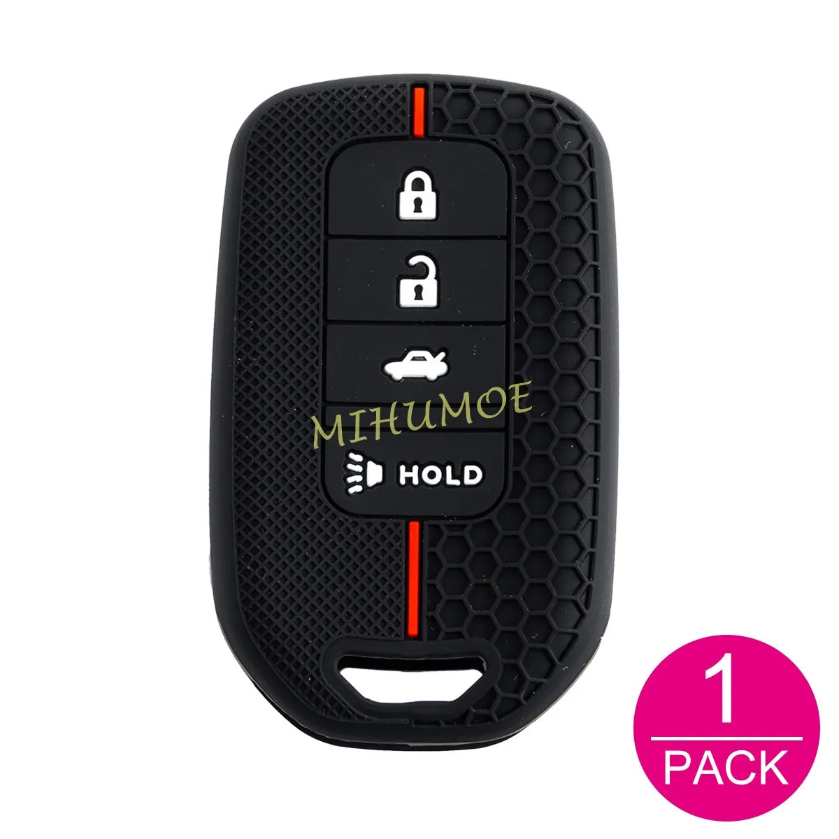 Silicone Car 4 Buttons Key Case Chain Cover Protection For Honda Accord Civic CR-V HR-V Fit Pilot Insight 2019 2020 2021 2022 CM World