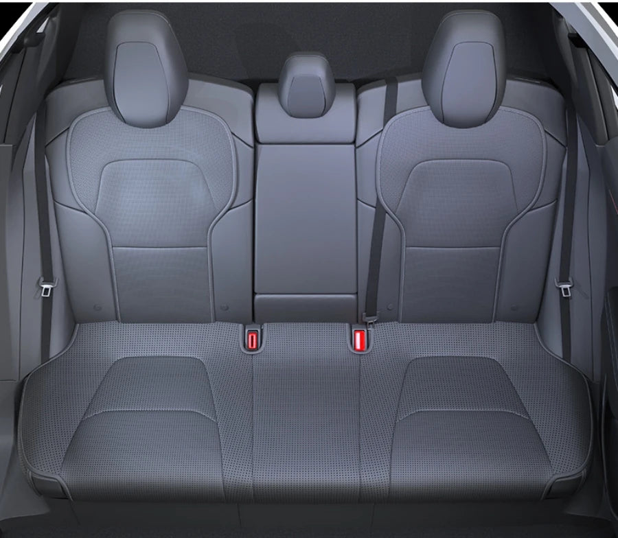 For Tesla Model Y Juniper 2025 2026 Semi-enclosed Seat Covers Front Rear Car Seat Cushion Protector Pad Set All Seasons Cooling CM World