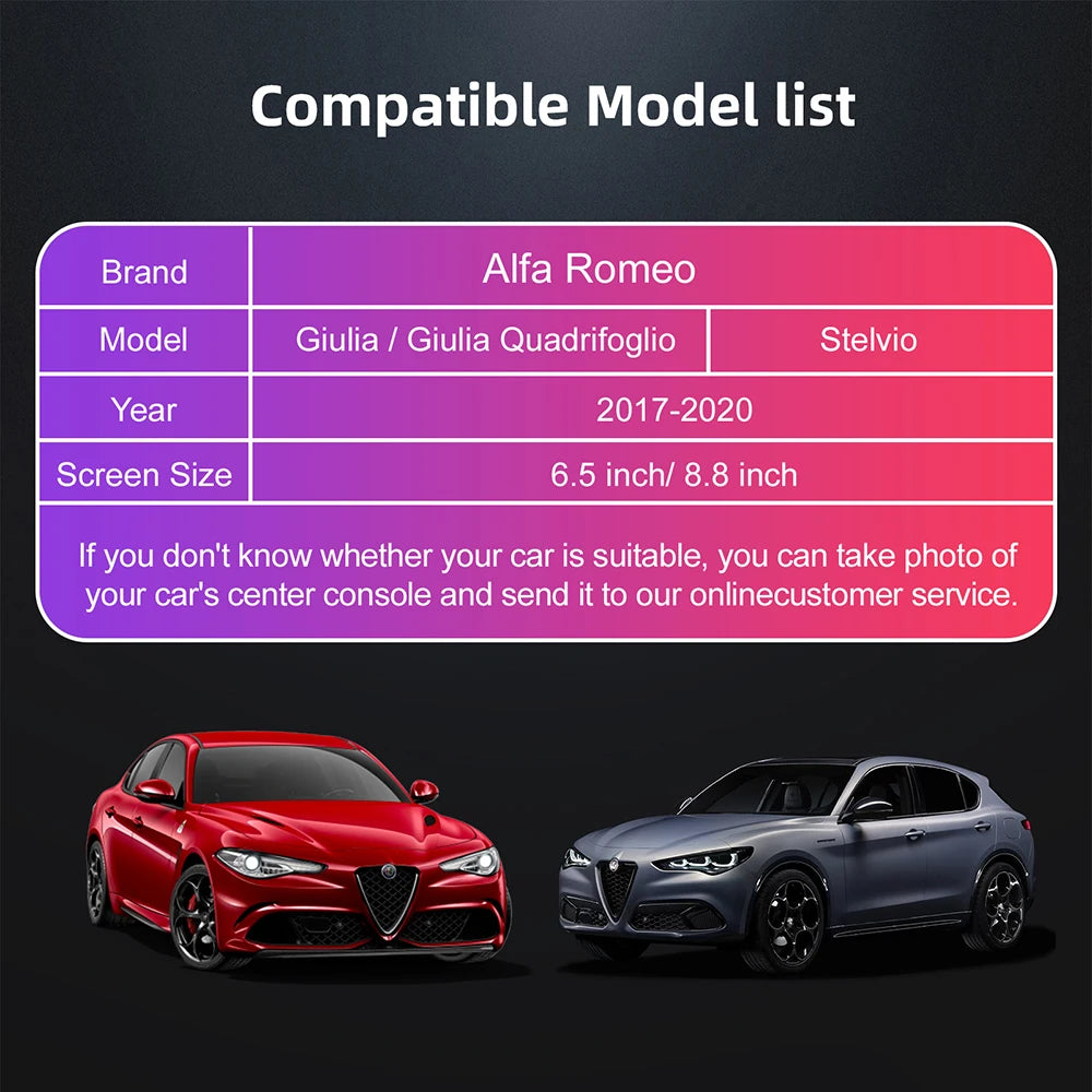 ANYFAR New Upgrade Wireless Carplay Android Auto Car Play Function Box for Alfa Romeo Stelvio & Giulia 2017-2020 Models CM World