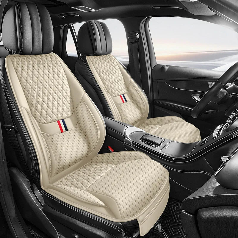 Universal Ergonomic Car Seat Cover Built-in 6cm Lumbar Support and Leg Bolster Breathable SUV Sedan Cushion Car Seat Protection