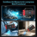 20000mAh Car Battery Jump Starter with Vacuum Cleaner Air Compressor Pool Mattress Tire Inflator Car Battery Booster Power Bank