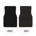 Pure Black Car Floor Mats Custom Solid Color Non-Slip Carpets Rugs Front & Rear Car Foot Mats Set of 4 Pieces Auto Accessories