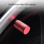 4Pcs Car Tire Valve Stems Cap Knurling Style Tire Valve Cap Aluminum Tire Wheel Stem Air Valve Cap car Universal accessories CM World
