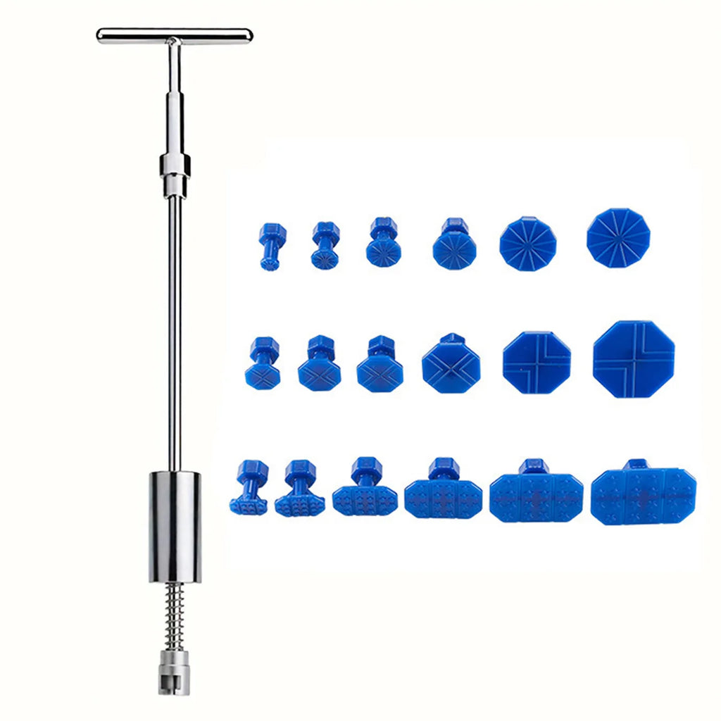 Dent Repair Kit, 2 in 1 Dent Puller Paintless Dent Repair with T-bar Dent Removal Kit,for Repairing Small Dents, Hail Damage