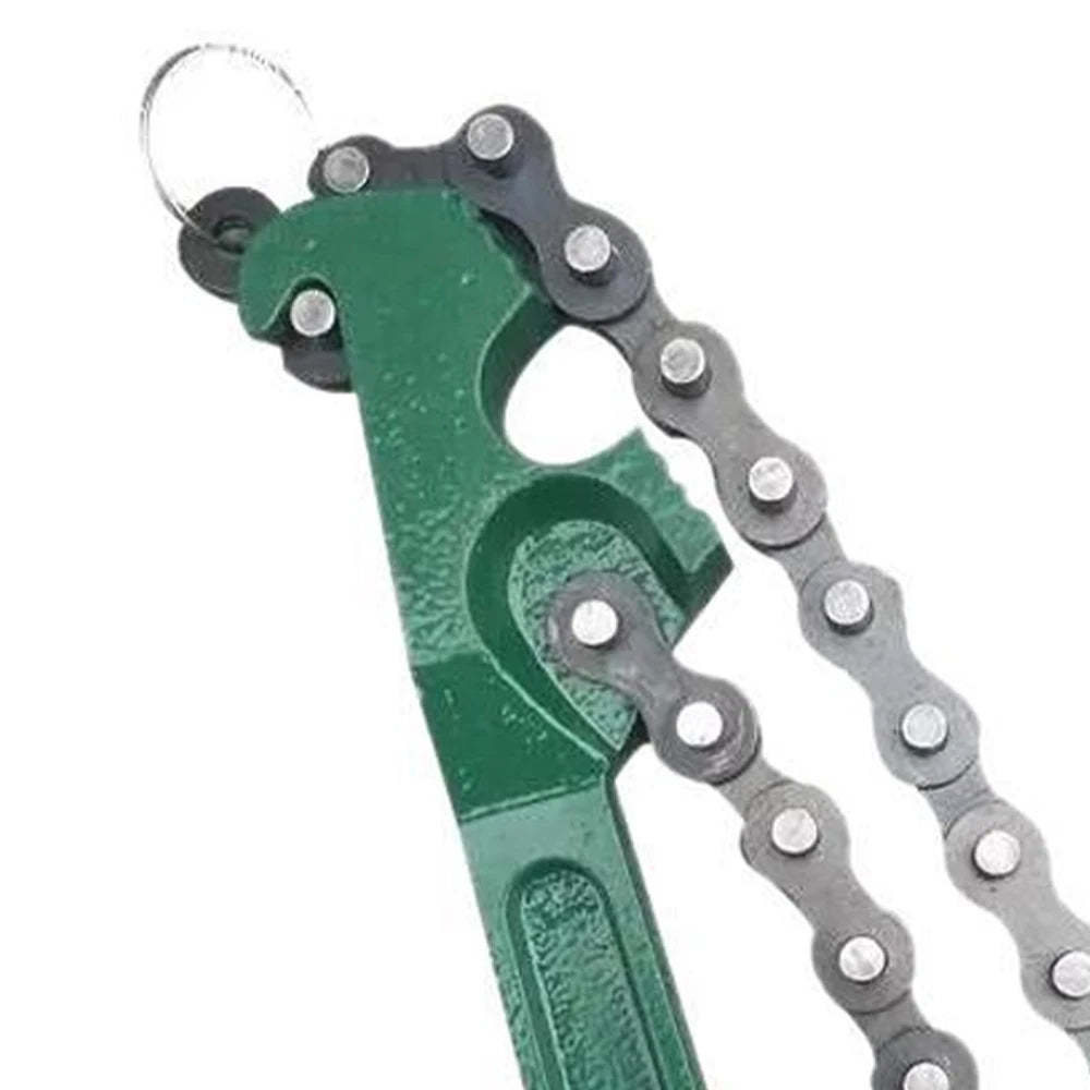 Chain Filter Wrench 12 Inch Oil Machine Filter Strap Non Slip Multifunction Pipe Fittings Tool Belt Strap Wrench For Plumbing Car Mobile World